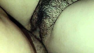 creamy load deep in stepsis hairy pussy after juicy roleplay fuck