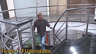 Sexy Brazilian brunette milf gets stuffed with cock on Christmas night