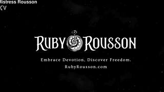 Ruby tells you to stroke your cock while she bounces her goddess boobs