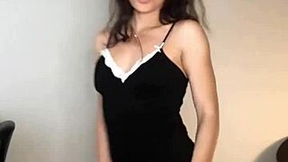 god nadia diamo looks so hot modeling lingerie and heels as fit 18+ teen