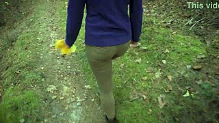 Pawg Milf Struts in Tight Jeans Teasing Ass Worship with Visible Panty Line