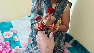 Suggestive bhabhi teases dever with new year anal creampie dreams