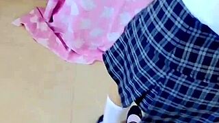 Masked intruder creampies squirting Mexican schoolgirl in her empty bedroom