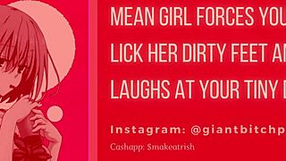 bimbo trashes your tiny dick then feet slave joi! 👠👅