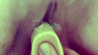 what happens when she dildos her milf pussy deep?