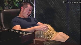 Tragic blonde boasts perfect body and natural tits before agent steps in