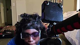 Darkchocolatebarbie shakes fat ass on BBC cowgirl with meta glasses view outdoors