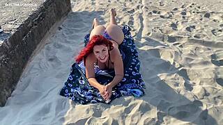 thick ass amateur sucks me off in public