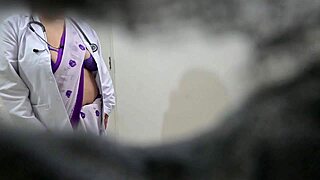 Indian doctor fingers and fucks patient's big natural tits and ass