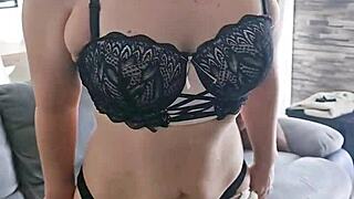 watch this sexy milf mature's steamy lingerie tease compilation