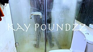 Brutal couple shower fuck with deepthroat and doggystyle