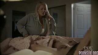 blonde latina milf tempts stepdad with creampie taboo fuck