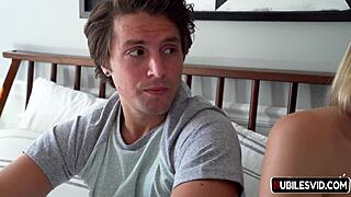 Petite Blake Blossom rides to deep creampie princess seed fill