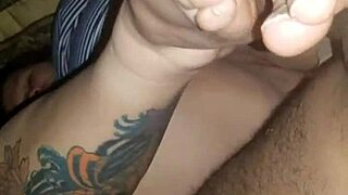 chubby latina wife jerks monster bbc feet to hot cumshot