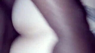 Bent Over Doggystyle Creampie from Monster BBC Pounding Her Horny Interracial Hole Rough