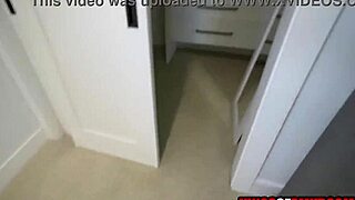 caught spying on busty milf neighbor now pounding her tits and pussy pov style
