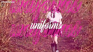 British chubby teen anal creampie in lingerie party