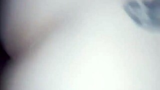 Bent Over Doggystyle Creampie from Monster BBC Pounding Her Horny Interracial Hole Rough