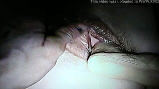 my wife's cum drips from dildo fucked pussy