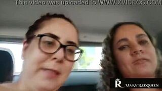 Raw Natasha Flashes Tits in Car Dirty Talk Casting