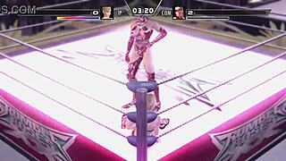 RUMBLE ROSES XX LADY X WRESTLES DOMINATES HUMILIATES MISS SPENCER!!