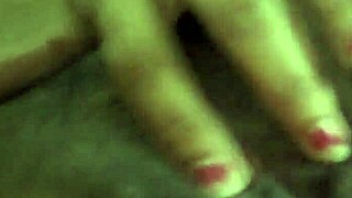 Stepmom Whore In Lingerie Massages Big Tits Fingers Tight Pussy