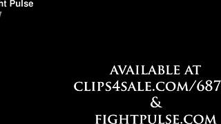 Skylar rene dominates in fierce femdom wrestling competition pinning foes hard