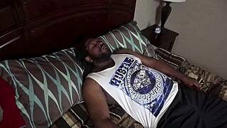 naughty redhead 18+ devil slurps big black cock until cum floods mouth