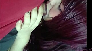 Chubby goth wife craves dick down throat then cum facials