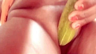 Village indian girl stuffs pussy with veggies fingering wet folds homemade horny amateur fuck