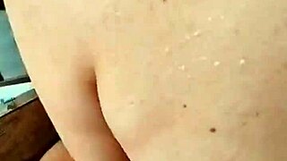 blonde short hair milf housewife flashes pussy to hubby friend for creampie cuckold fuck