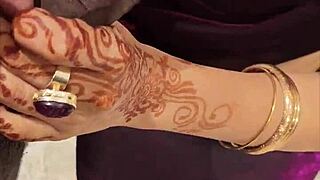 Riya In Saree BLOWS Husband's BIG COCK And Swallows Cum In Bedroom