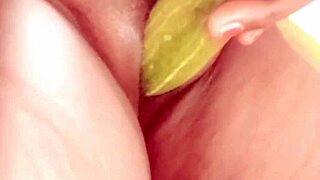 Village indian girl stuffs pussy with veggies fingering wet folds homemade horny amateur fuck