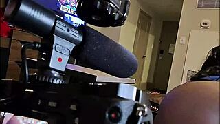 Darkchocolatebarbie shakes fat ass on BBC cowgirl with meta glasses view outdoors