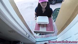Real amateur teen chokes on cock before massive facial cumshot