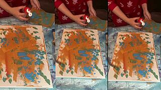 in big eyeglasses asmr acrylic nails bloom misty art part 1