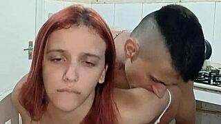 Naughty maid hints at wild first-time big cock ride