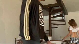 Friend drags blonde home for raw anal assfucking facial cumshot