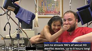 Doctor Tampa Forces Hitachi Orgasms on Raya Nguyen Patient!