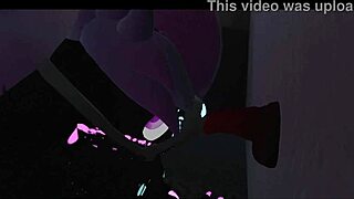 LITTLEVRSLUT Gulps Big Cock Then Rides Dildo Machine Hard