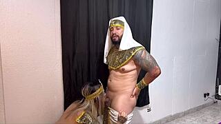 farah cleopatra gagging deepthroat choking on monster cock till creampie