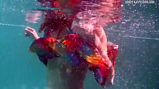 hey nikita vodorezova, why strip naked so fast underwater in public?