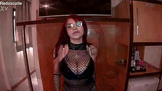 skinny redhead teen sits tight pussy on huge cock cumming hard