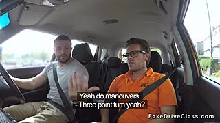 my mate wrecked that blonde in fake driving lesson