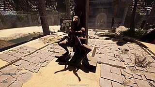 1 000 viewers see lara croft gangbanged into squirting slut by monsters! 