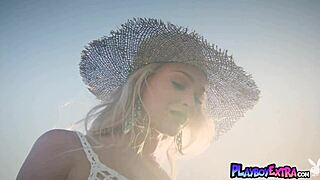 i feel the sunset kissing my nude petite skin as emma hix poses outdoors