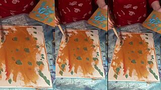 in big eyeglasses asmr acrylic nails bloom misty art part 1