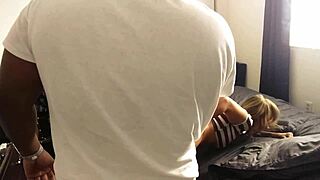 stacey and shae get wild backstage with strapon toys and interracial girl-on-girl action