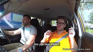 my mate wrecked that blonde in fake driving lesson