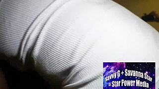 she wanders into the wrong room but dives into a bareback big black cock gangbang with curvy milf
